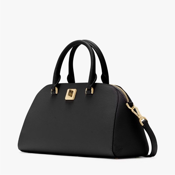 Kate Spade Phoebe Satchel Elegant Black Handbag Bag - Picture 7 of 8